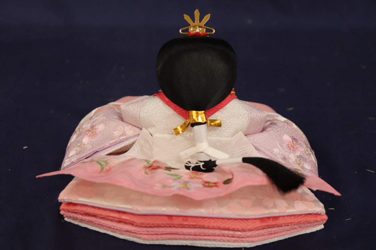 親王飾り雛人形セット (55cmx30cmx25cm)