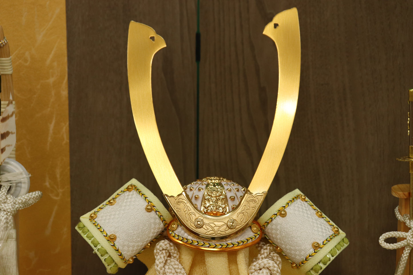 兜平飾り収納五月人形セット (40cm×30cm×48cm)