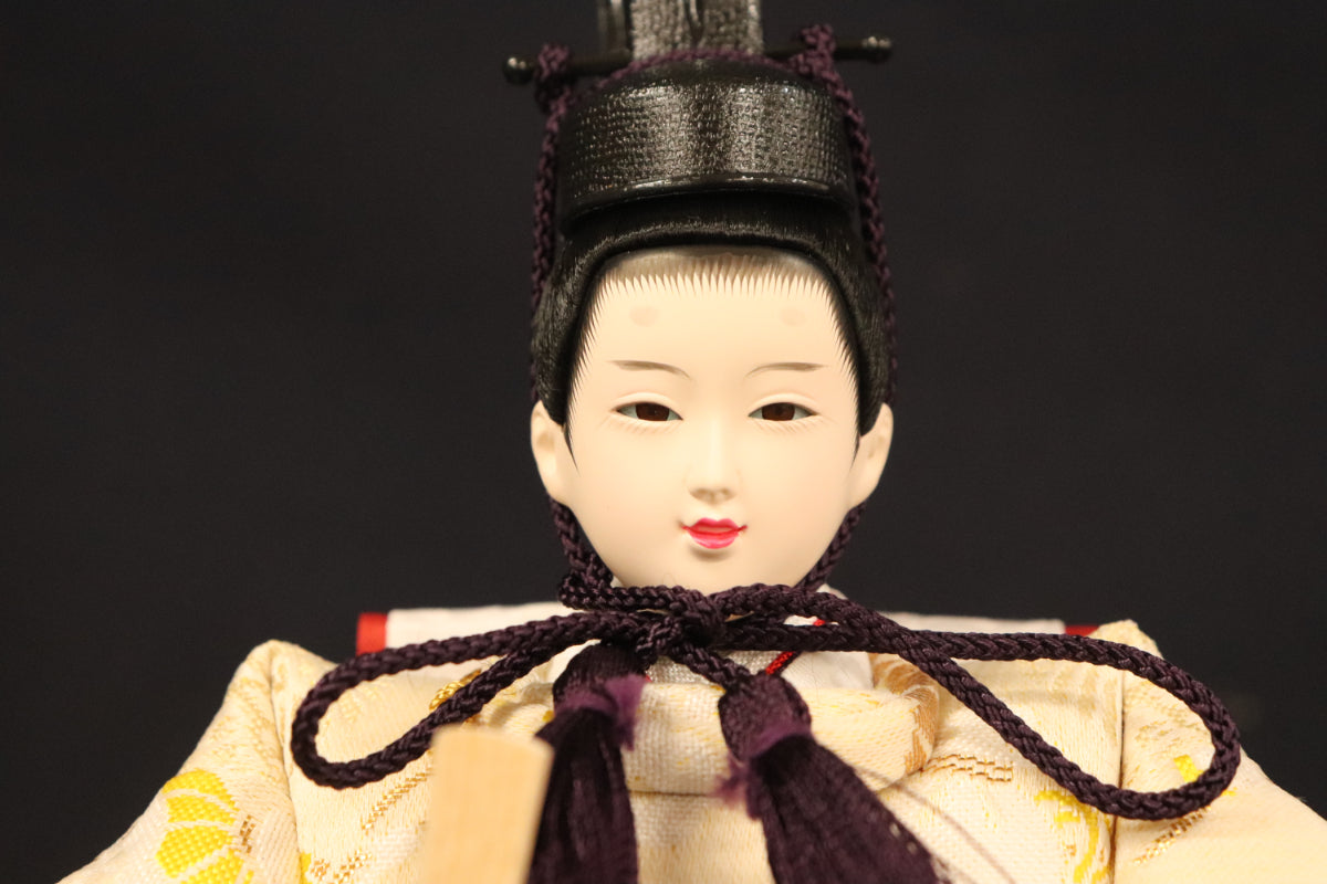 収納親王飾り雛人形セット（55cm×38cm×53cm）