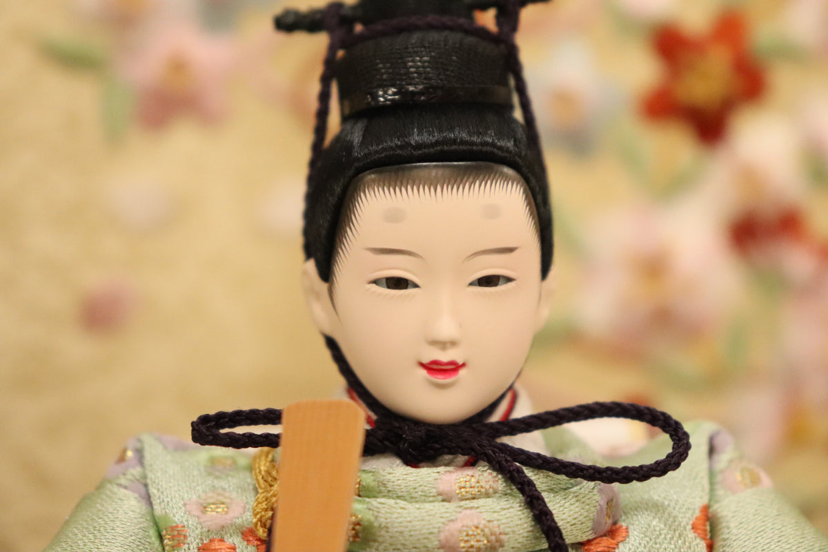 収納親王飾り雛人形（43cm×28cm×36cm）