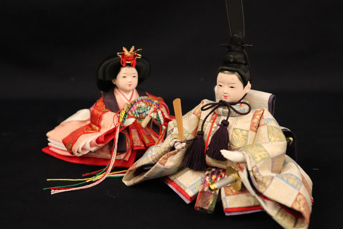 親王飾り雛人形セット(40cmx40cmx20cm)