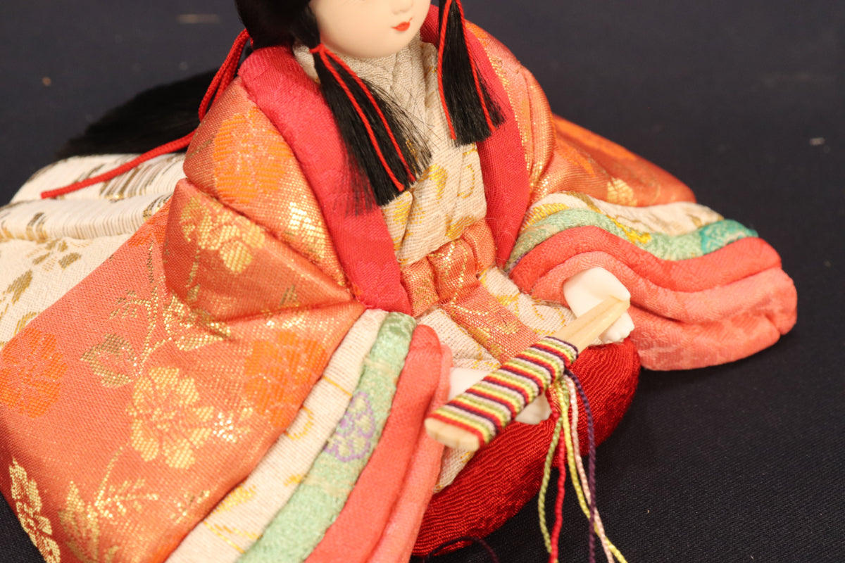 親王木目込み飾り雛人形セット(48cmx29cmx24cm)