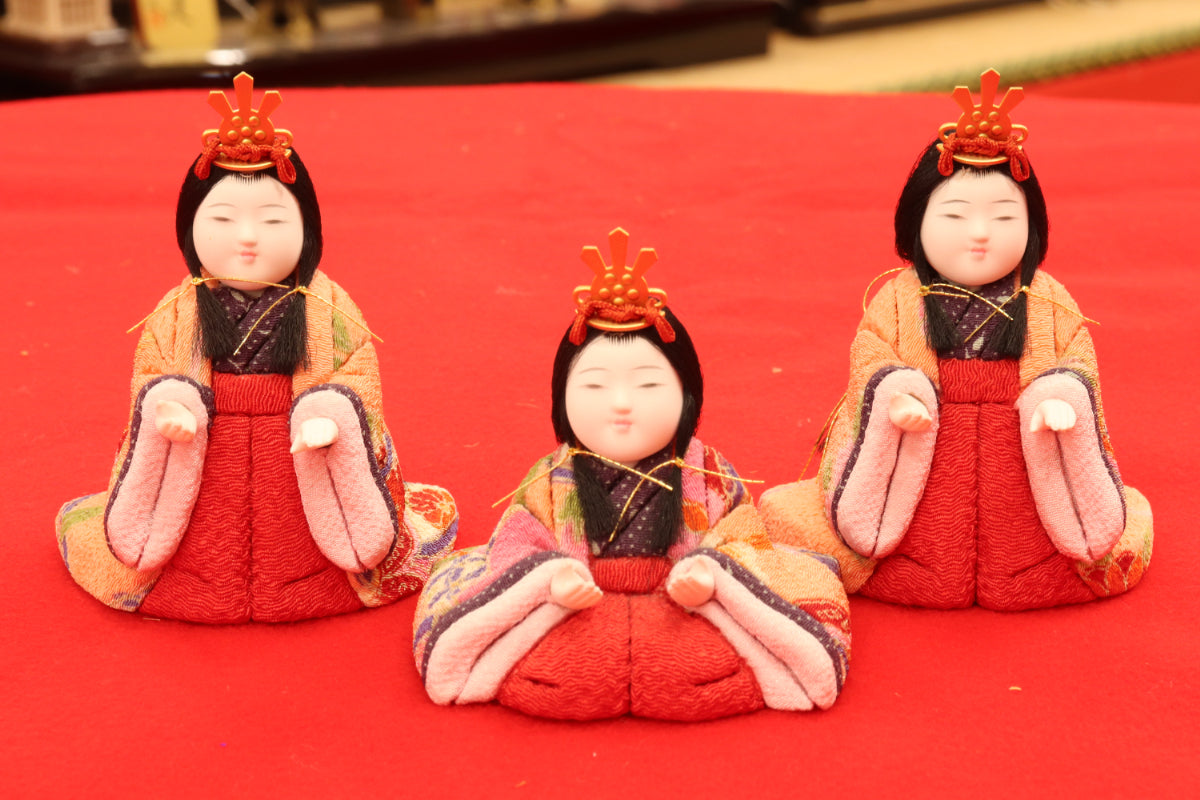 5人飾り雛人形セット（50cm×33㎝×35㎝）