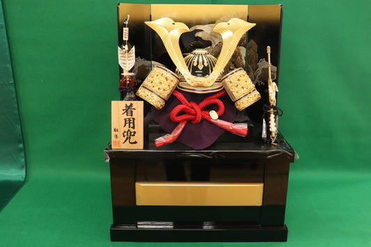 着用兜平飾り五月人形セット (60cmx45cmx78cm)【送料無料】