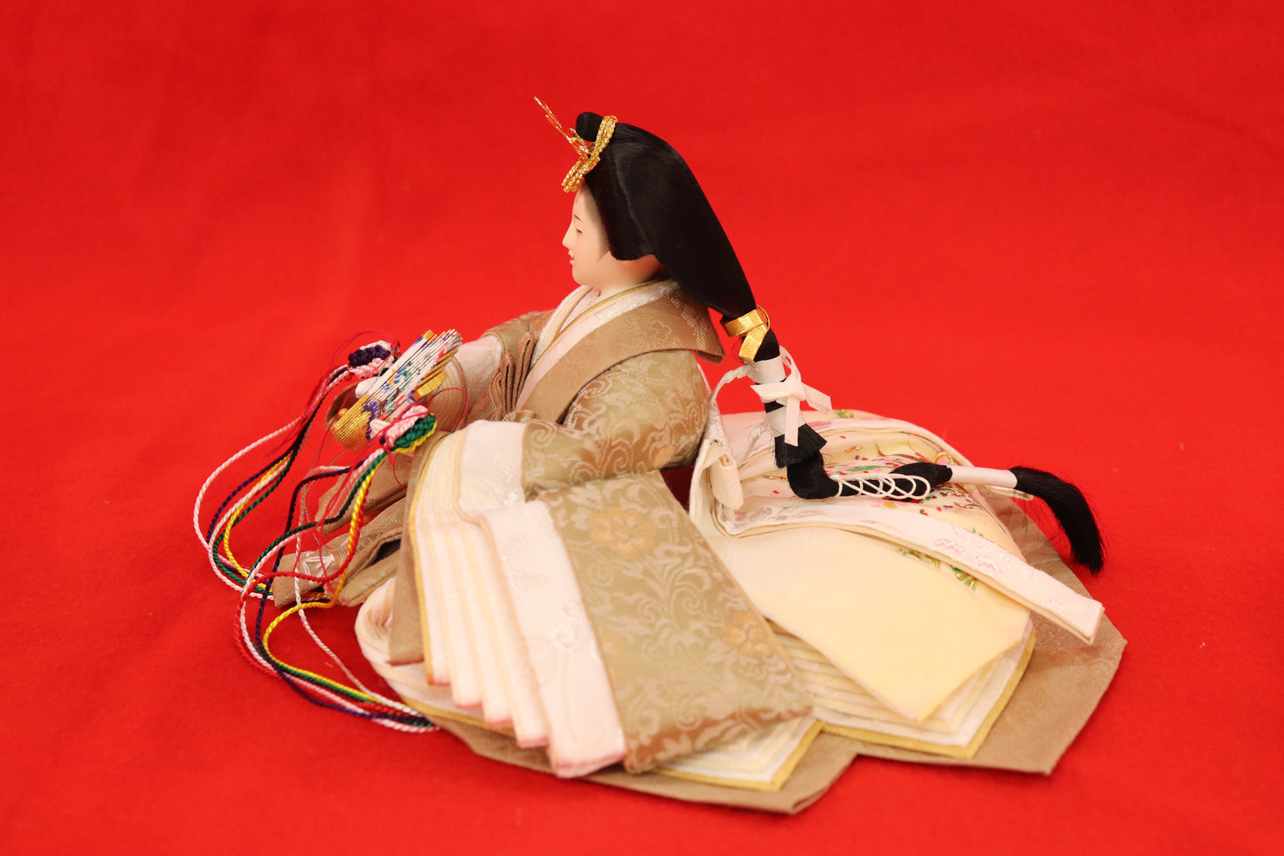 親王飾り雛人形セット （55㎝ ×32㎝×27㎝）