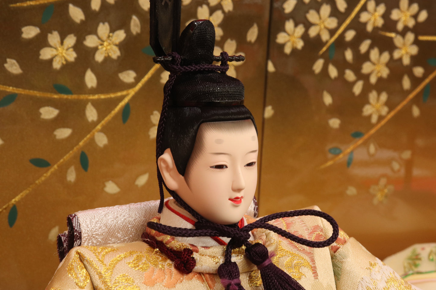 親王飾り雛人形セット （75cm×42cm×34cm）