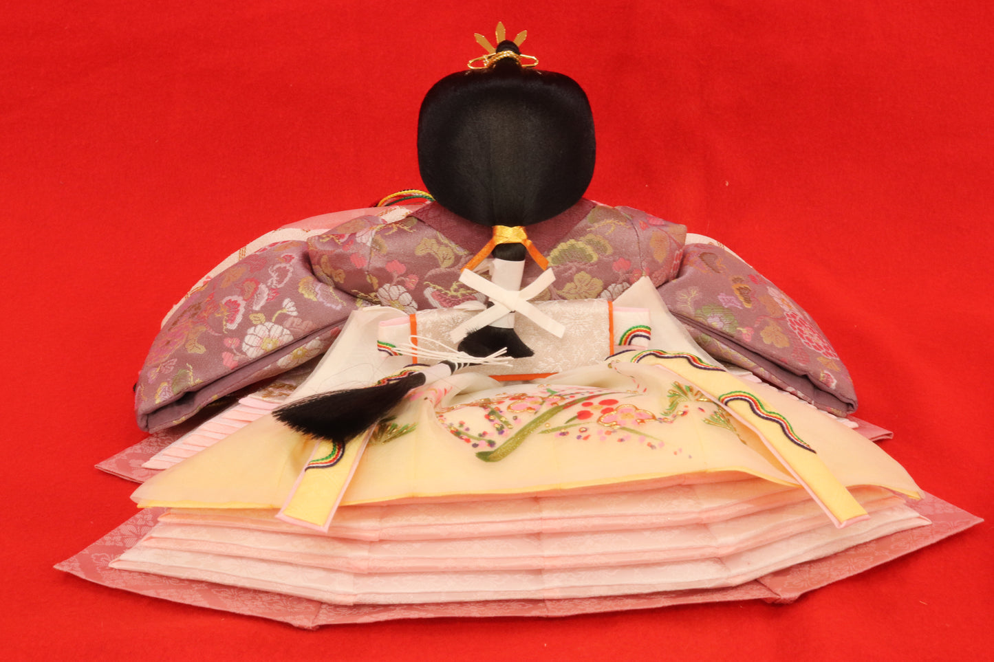 親王飾り雛人形セット （75cm×42cm×34cm）