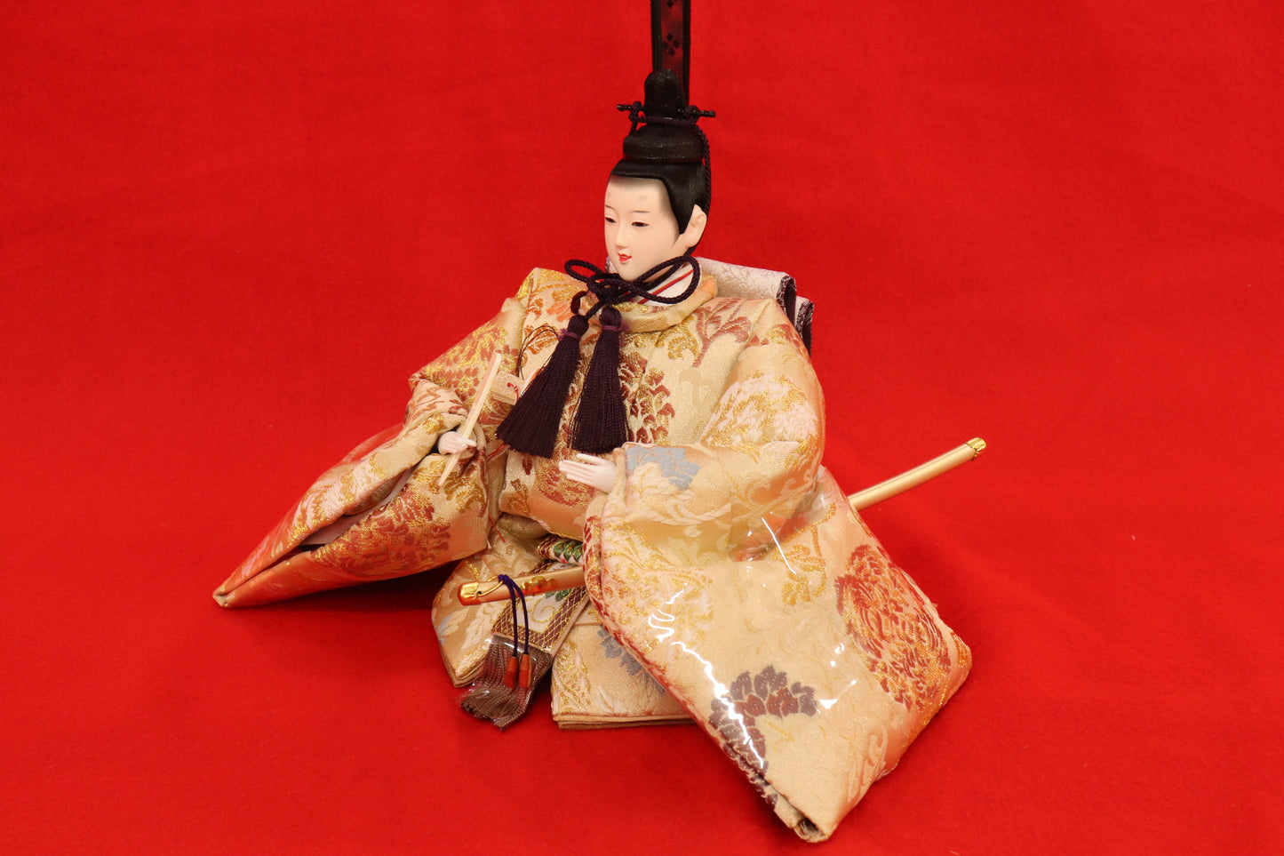 親王飾り雛人形セット （75cm×42cm×34cm）