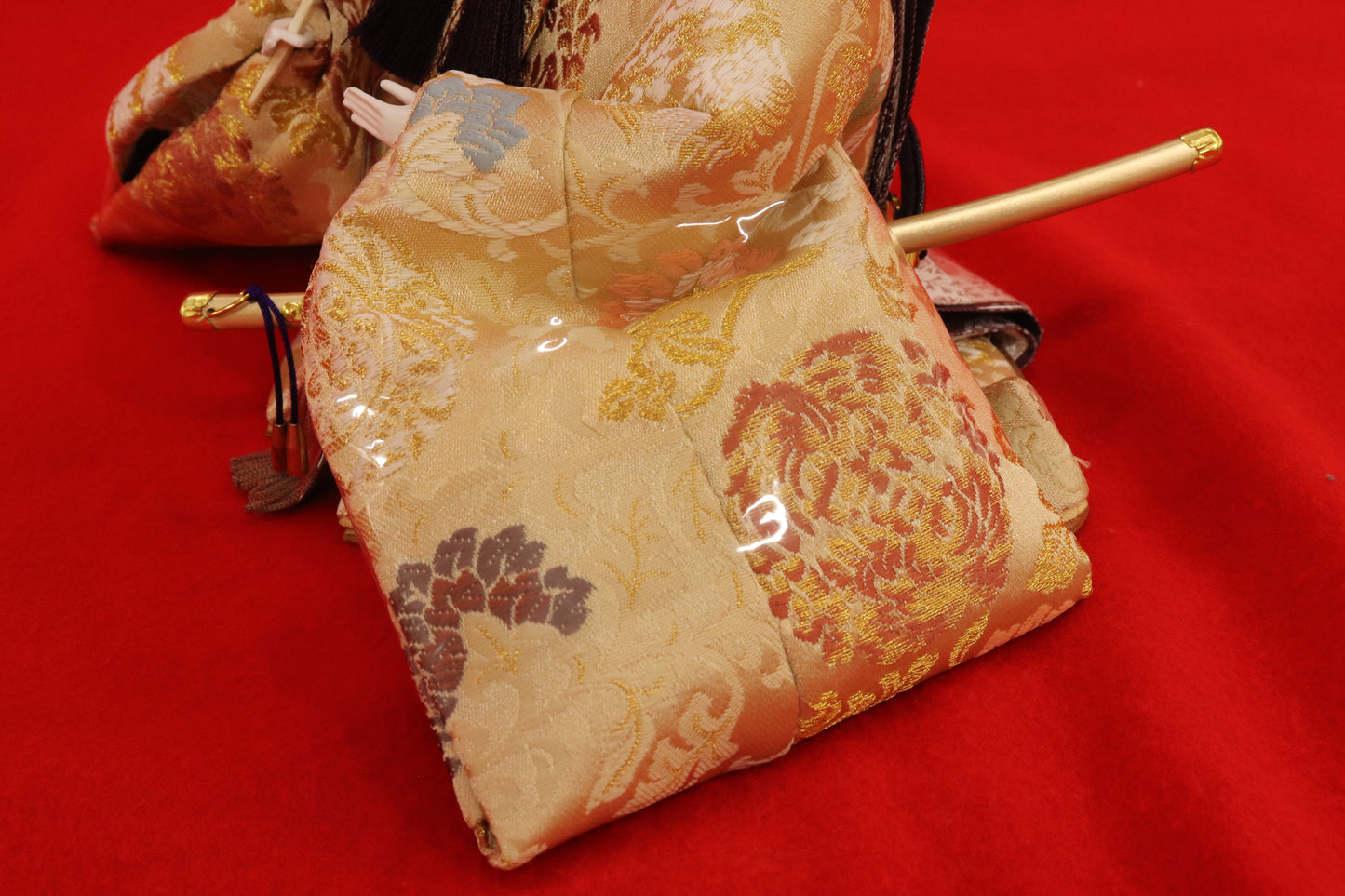 親王飾り雛人形セット （75cm×42cm×34cm）