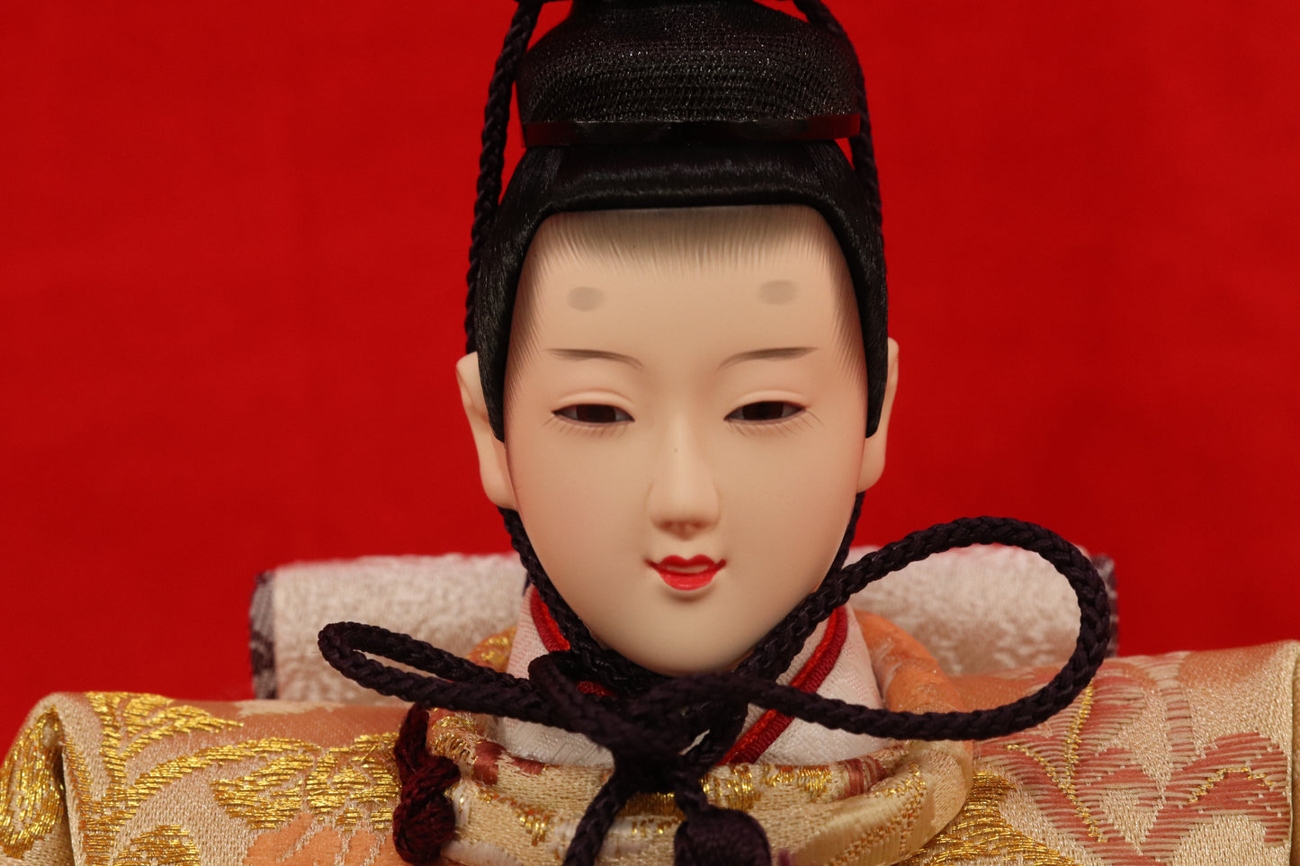 親王飾り雛人形セット （75cm×42cm×34cm）