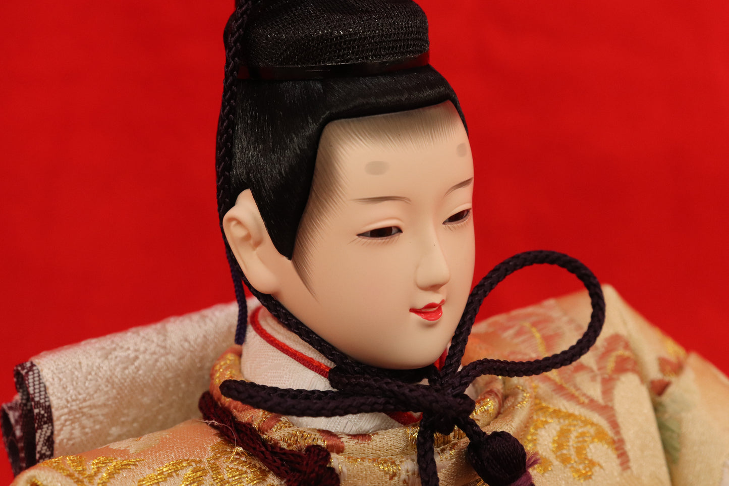 親王飾り雛人形セット （75cm×42cm×34cm）