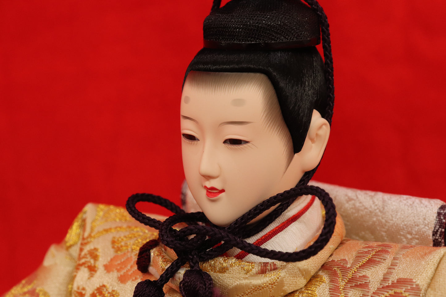 親王飾り雛人形セット （75cm×42cm×34cm）