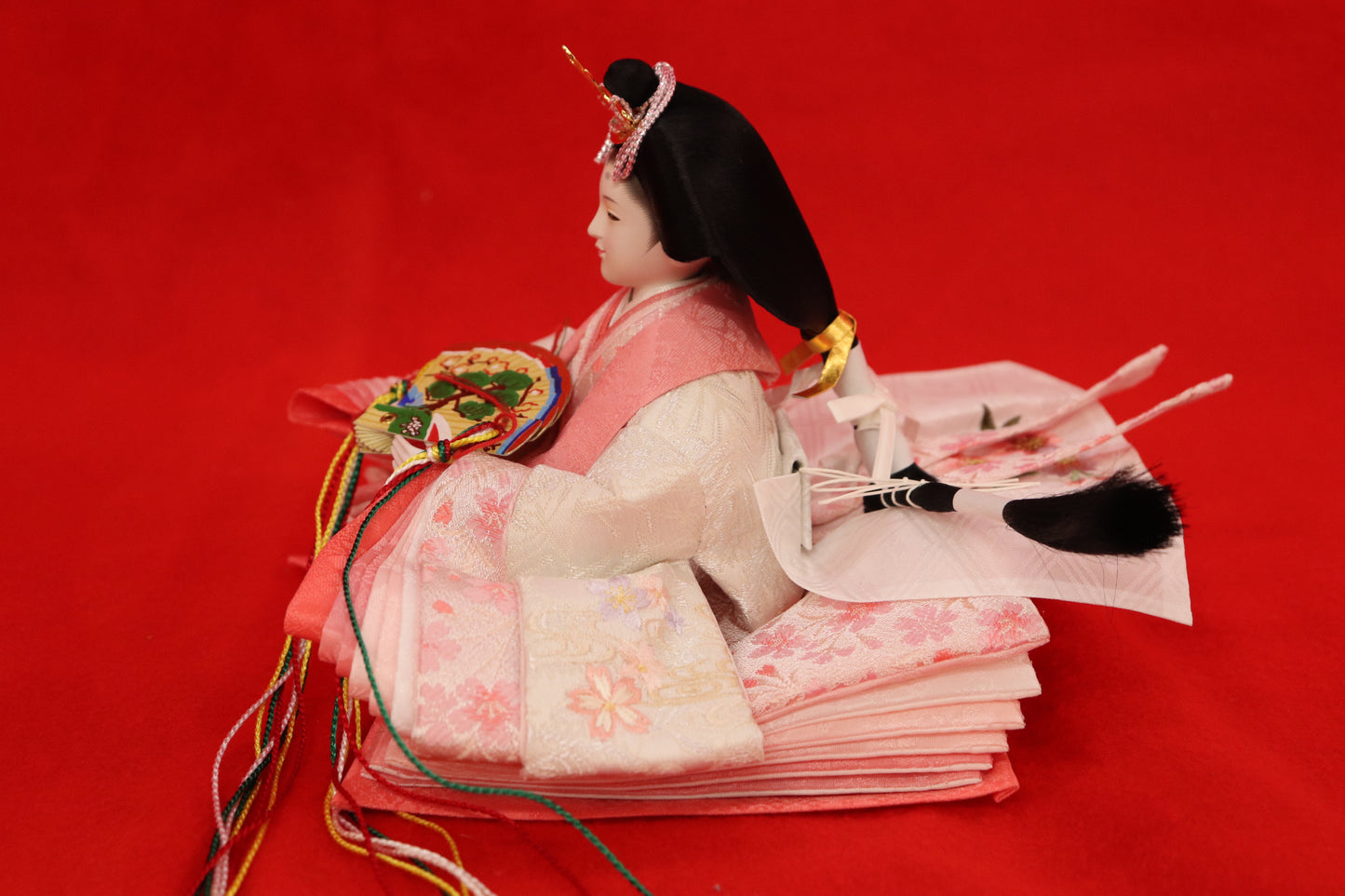 親王飾り雛人形セット (56cmx40cmx57cm)