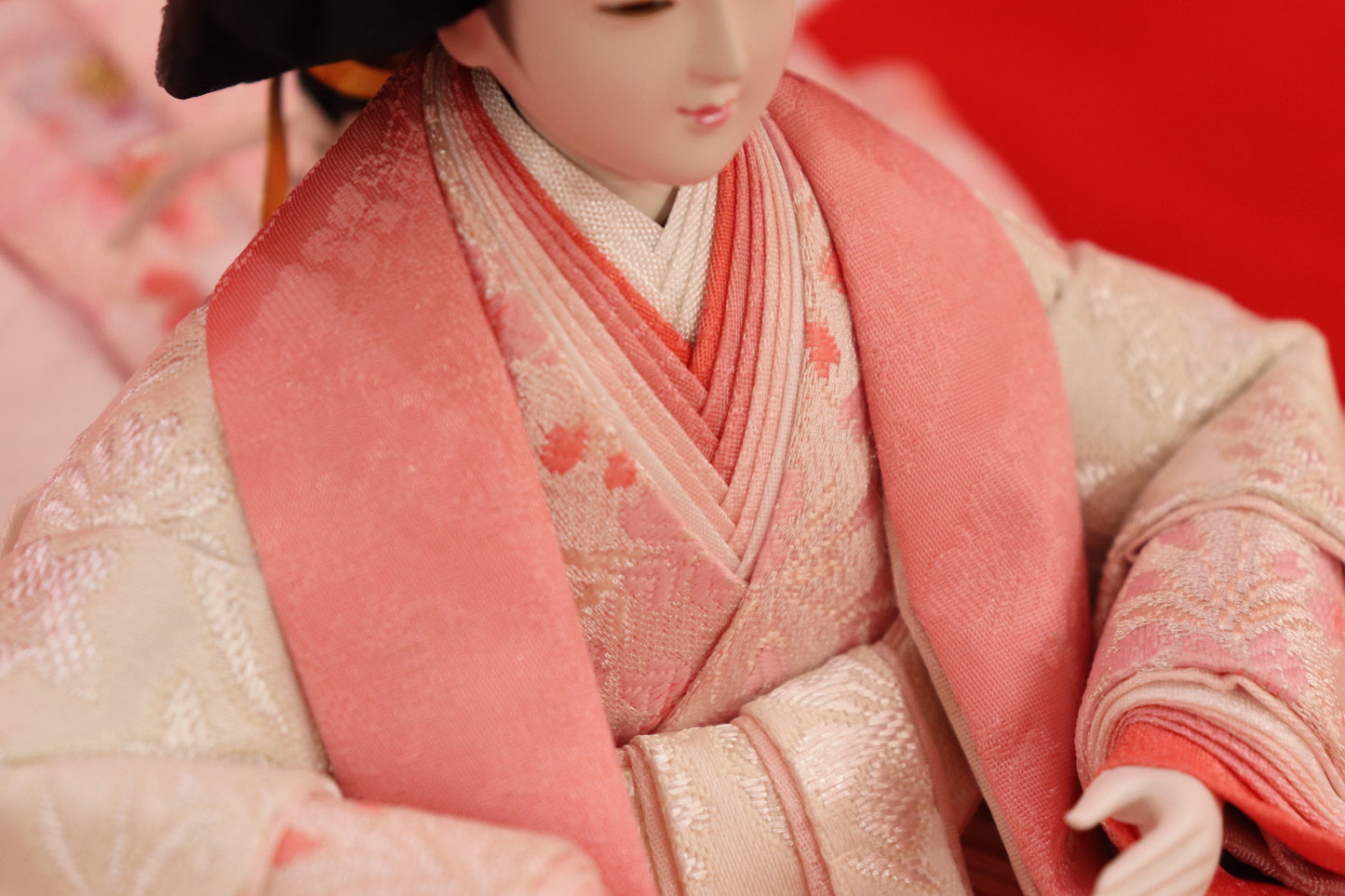 親王飾り雛人形セット (56cmx40cmx57cm)