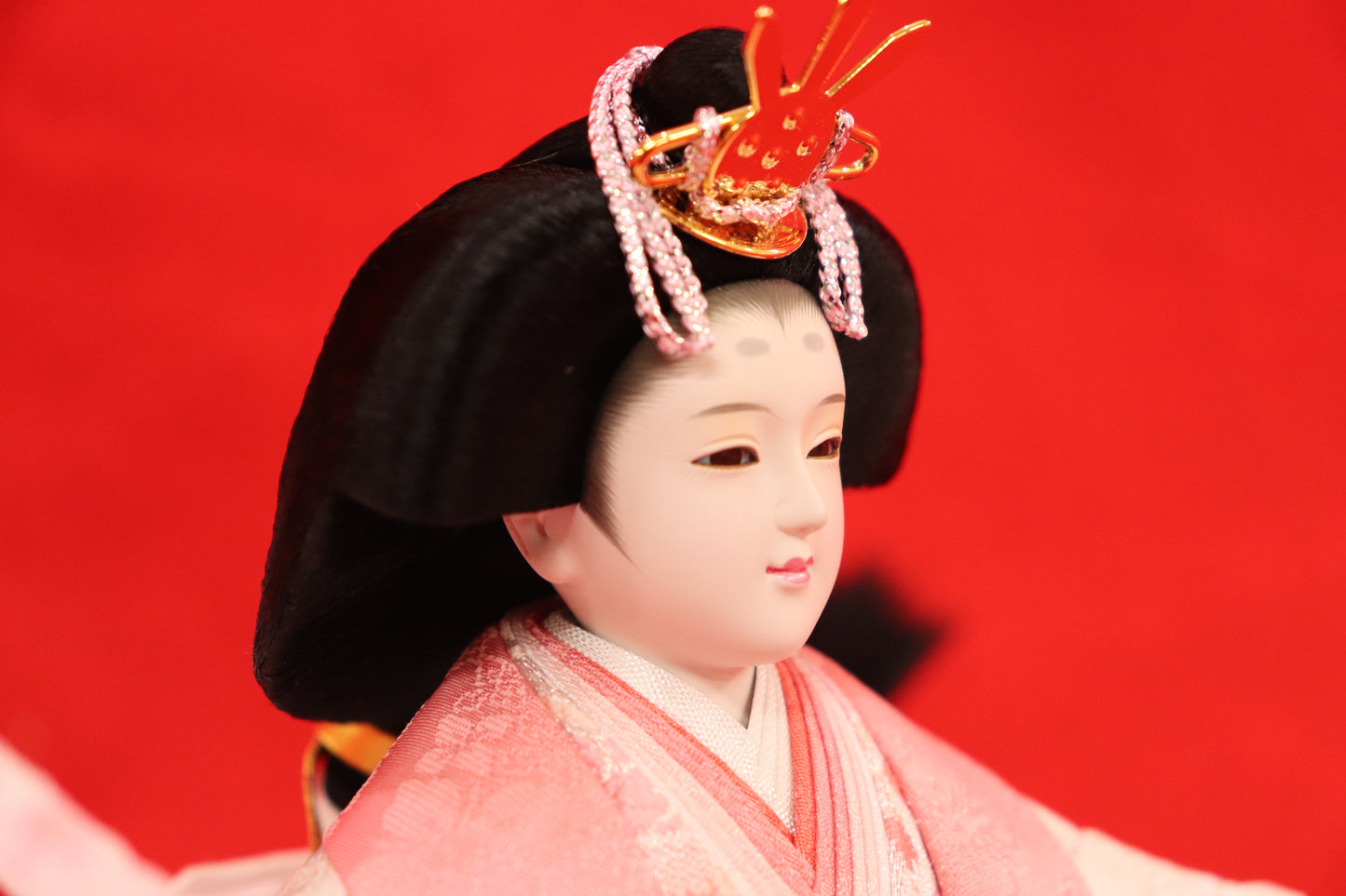 親王飾り雛人形セット (56cmx40cmx57cm)