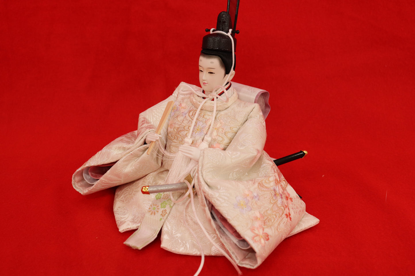 親王飾り雛人形セット (56cmx40cmx57cm)