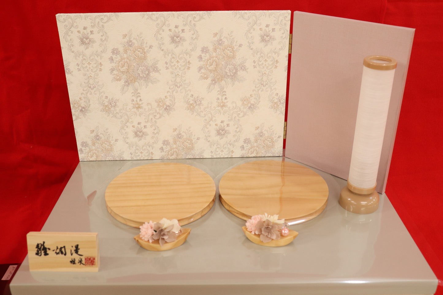 親王飾り雛人形セット (48cmx38cmx48cm)