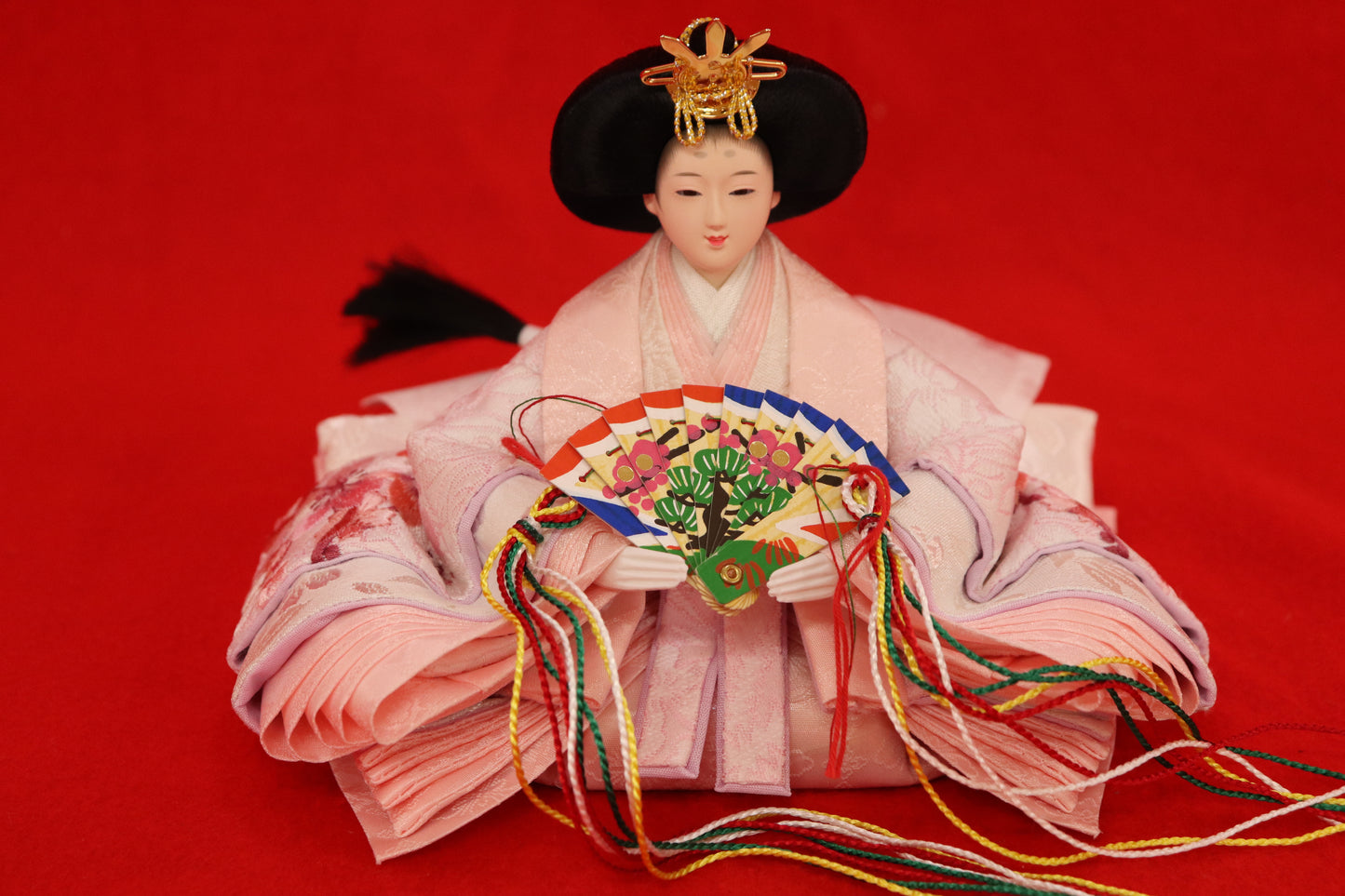 親王飾り雛人形セット (48cmx38cmx48cm)