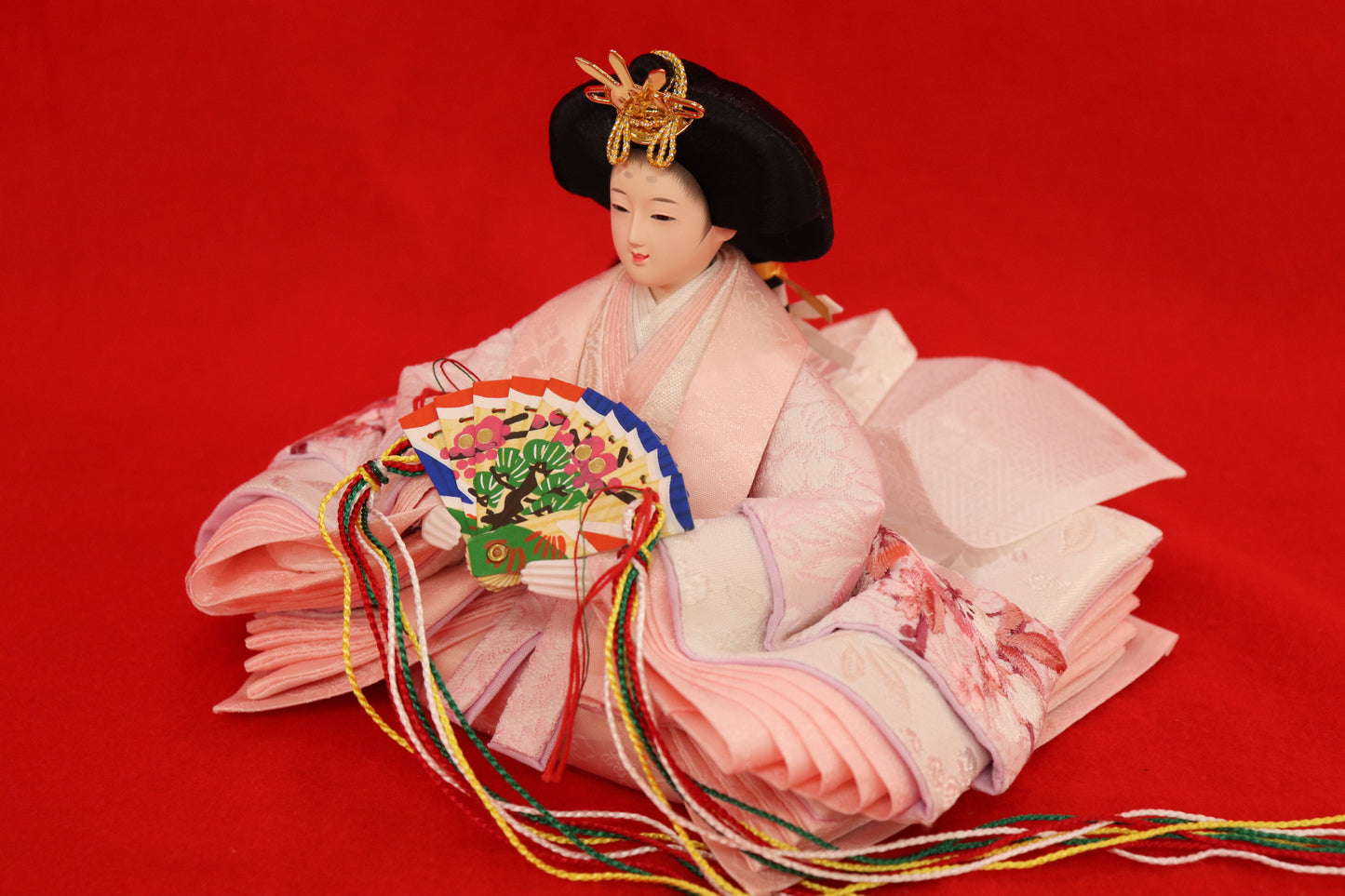 親王飾り雛人形セット (48cmx38cmx48cm)