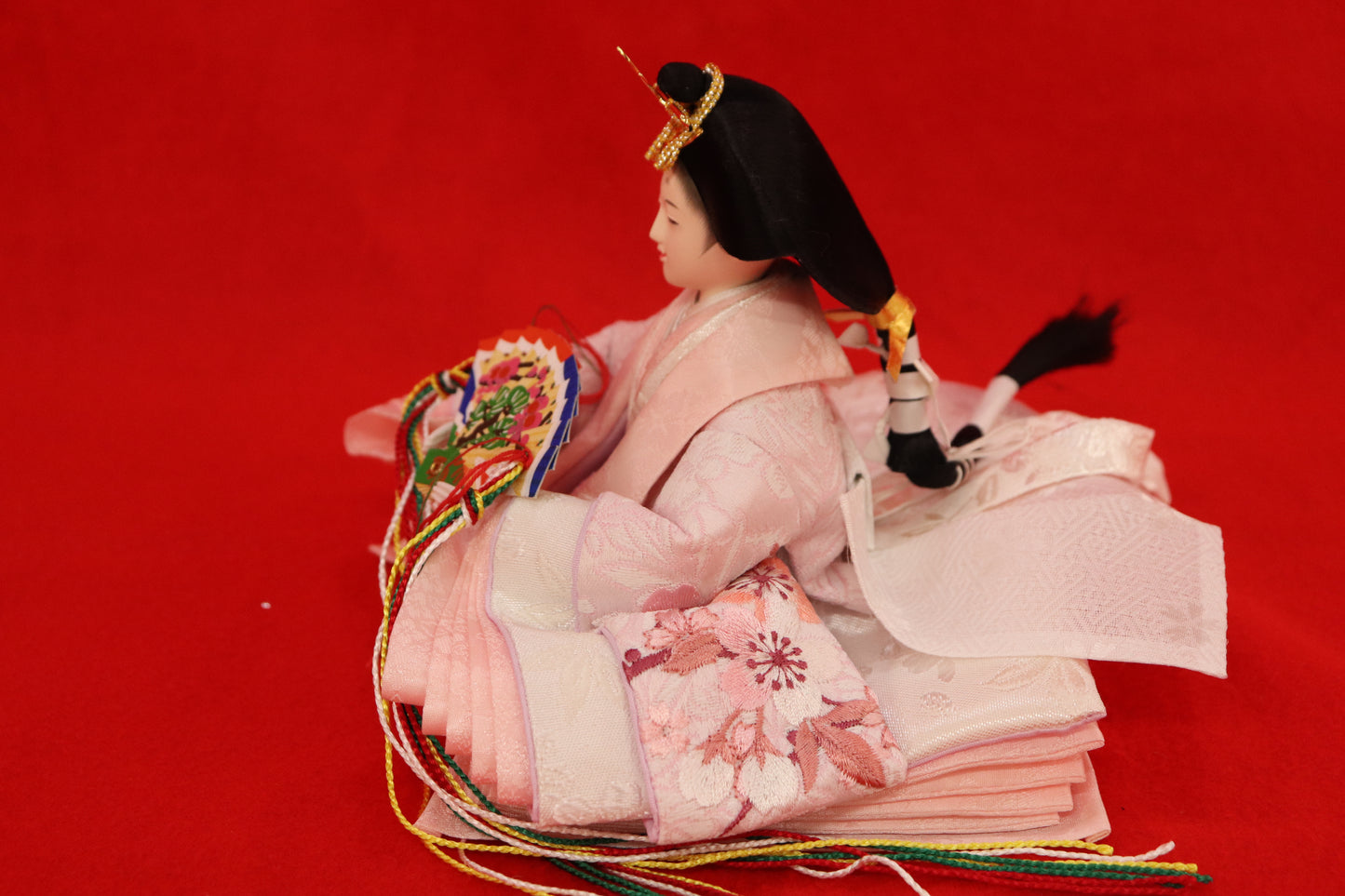 親王飾り雛人形セット (48cmx38cmx48cm)