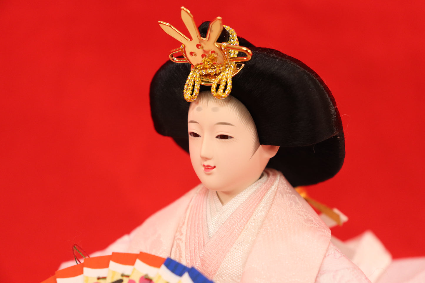 親王飾り雛人形セット (48cmx38cmx48cm)