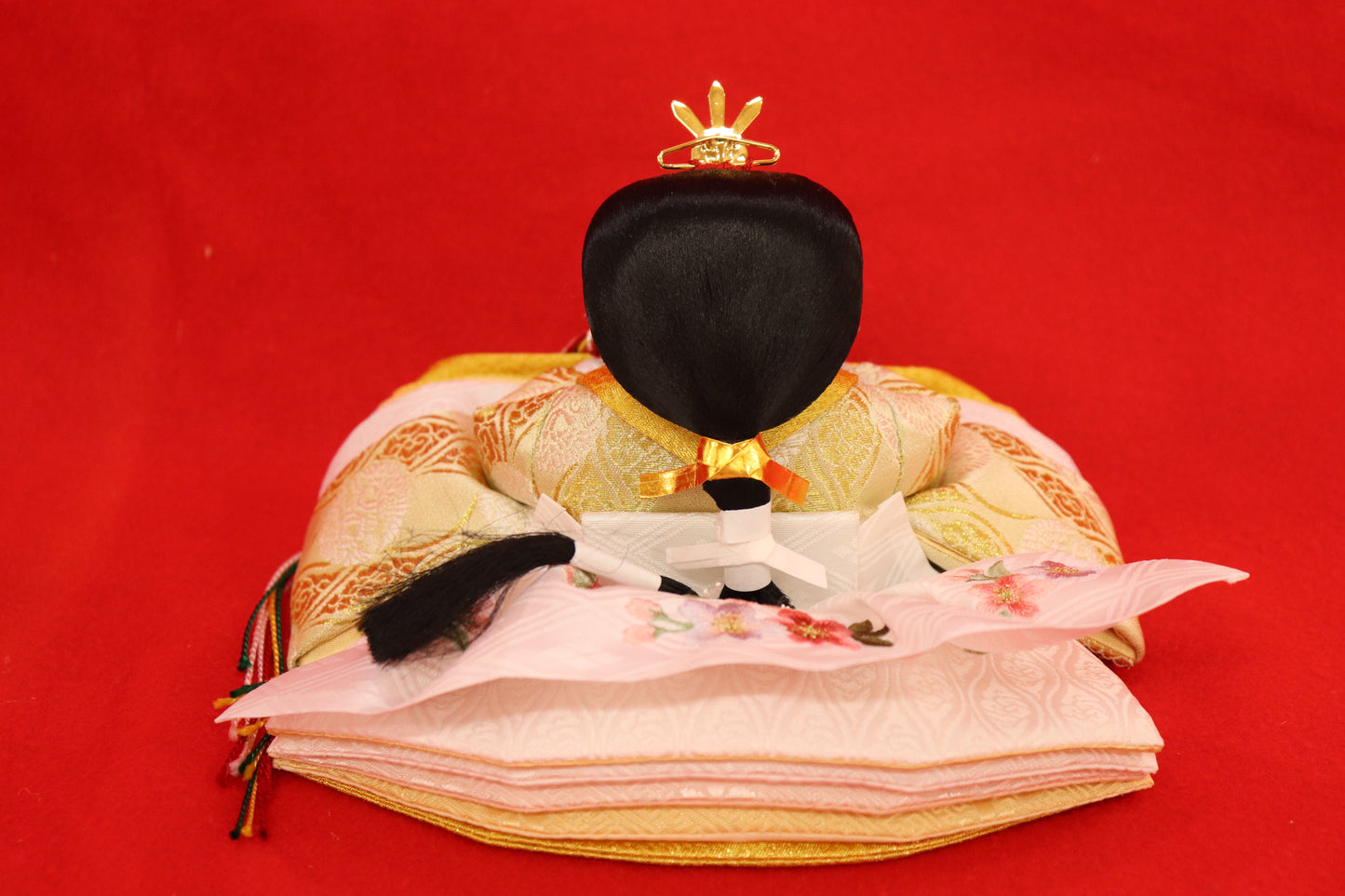 親王飾り雛人形セット (49cmx33cmx51cm)