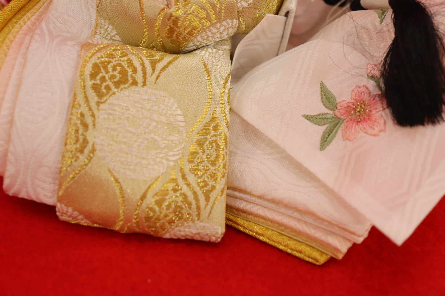 親王飾り雛人形セット (49cmx33cmx51cm)