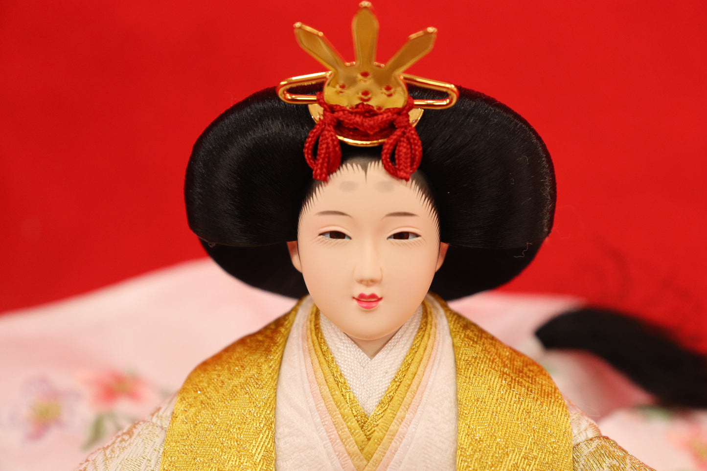 親王飾り雛人形セット (49cmx33cmx51cm)