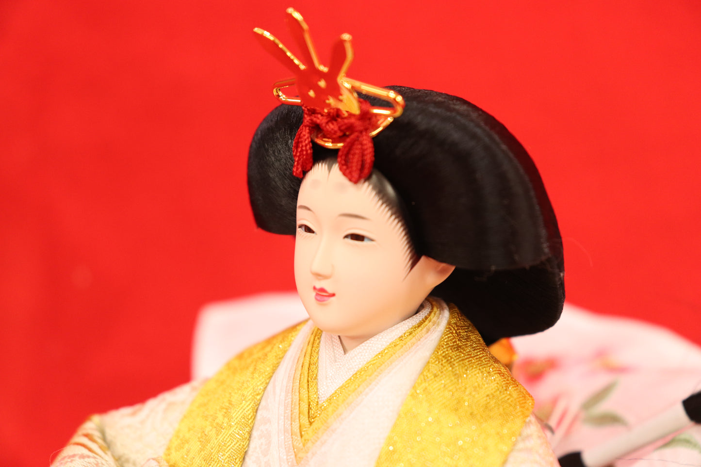 親王飾り雛人形セット (49cmx33cmx51cm)