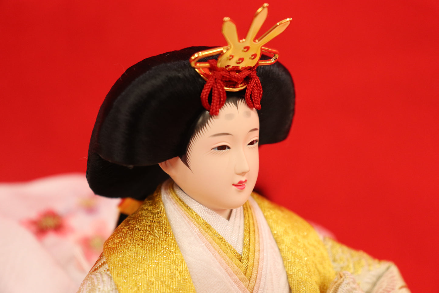 親王飾り雛人形セット (49cmx33cmx51cm)