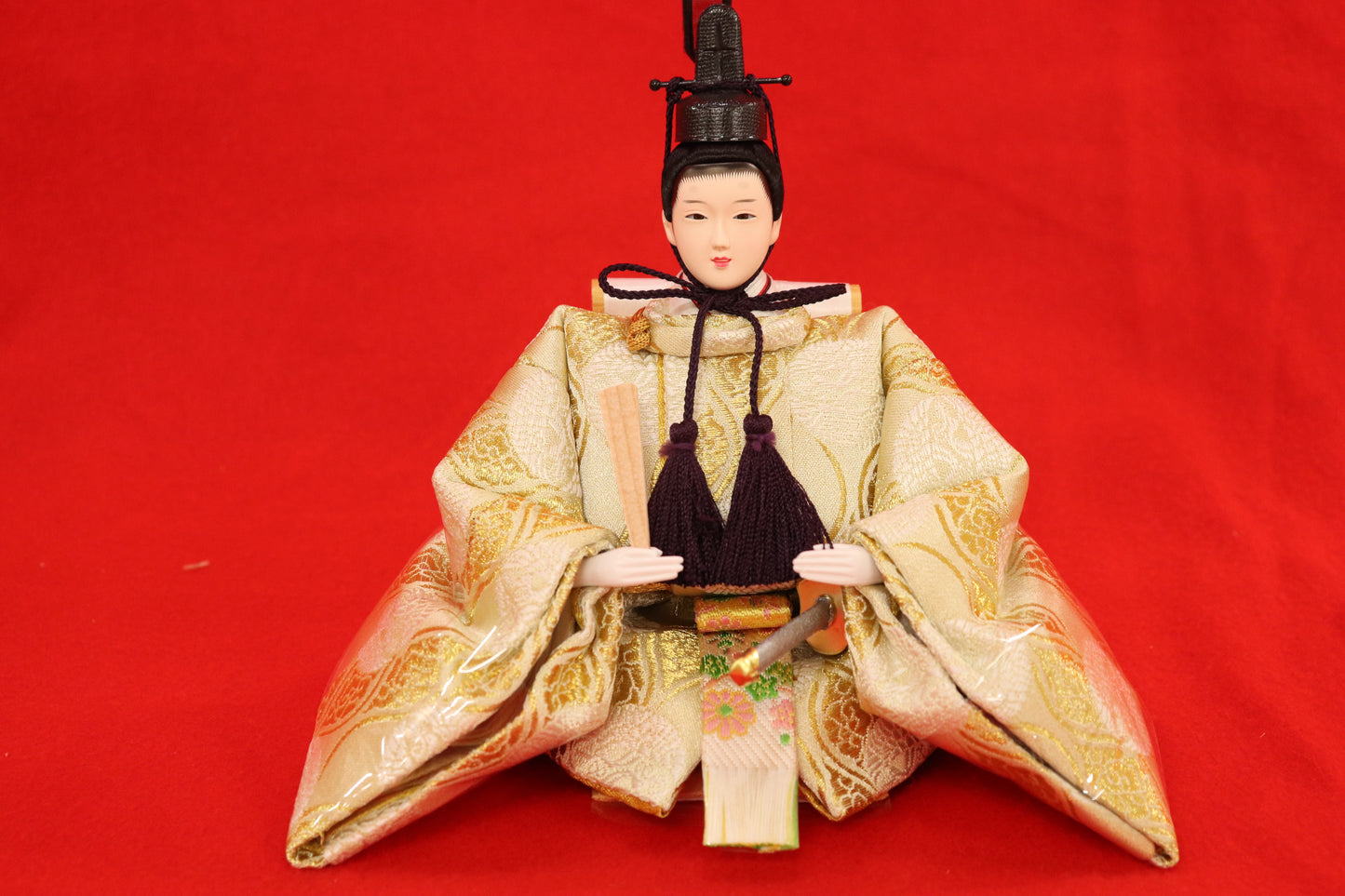 親王飾り雛人形セット (49cmx33cmx51cm)