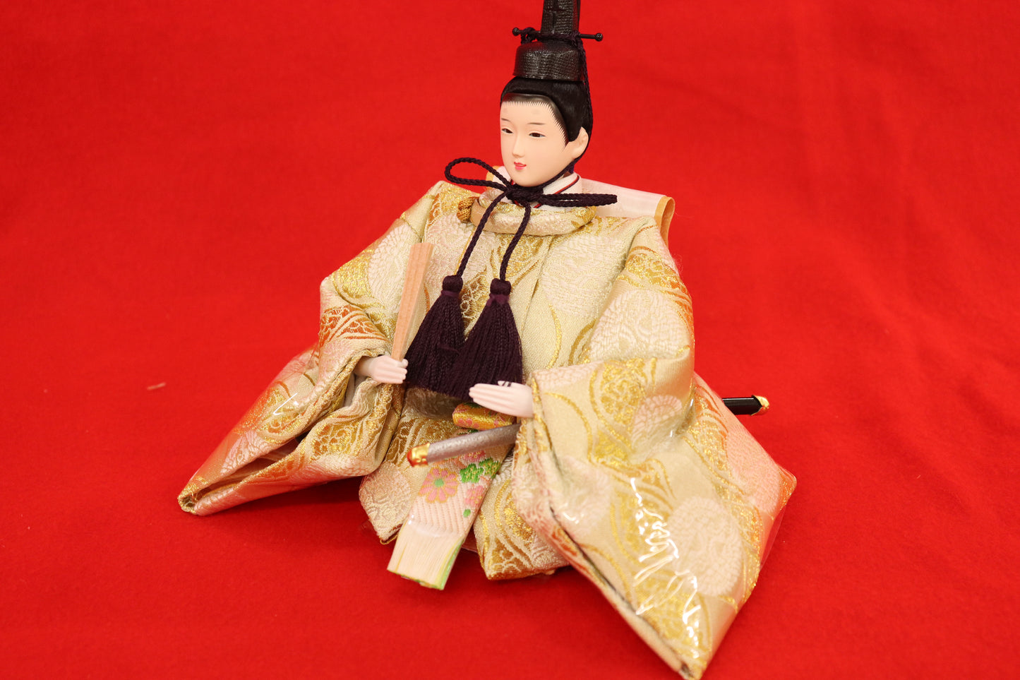 親王飾り雛人形セット (49cmx33cmx51cm)