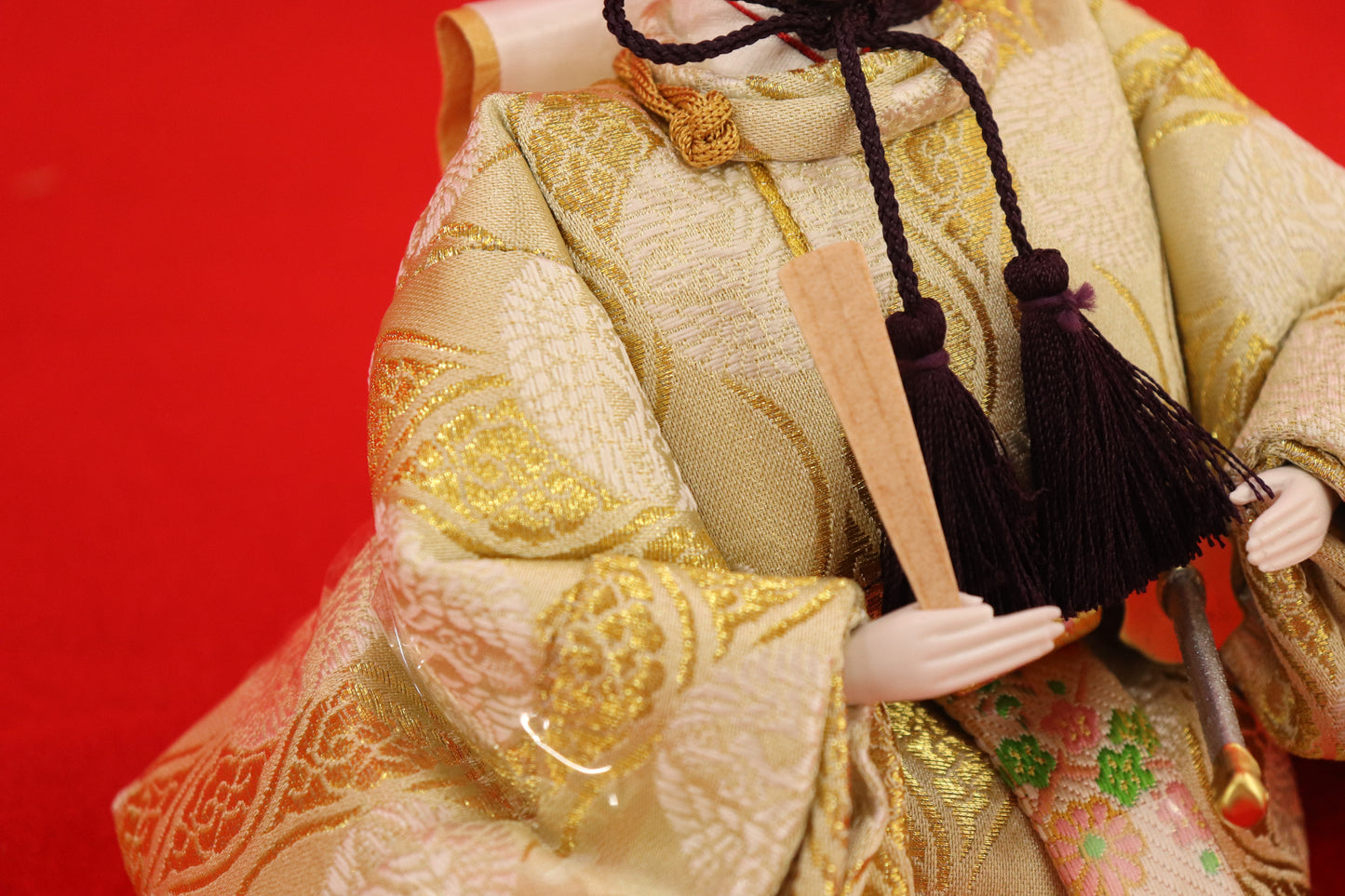 親王飾り雛人形セット (49cmx33cmx51cm)