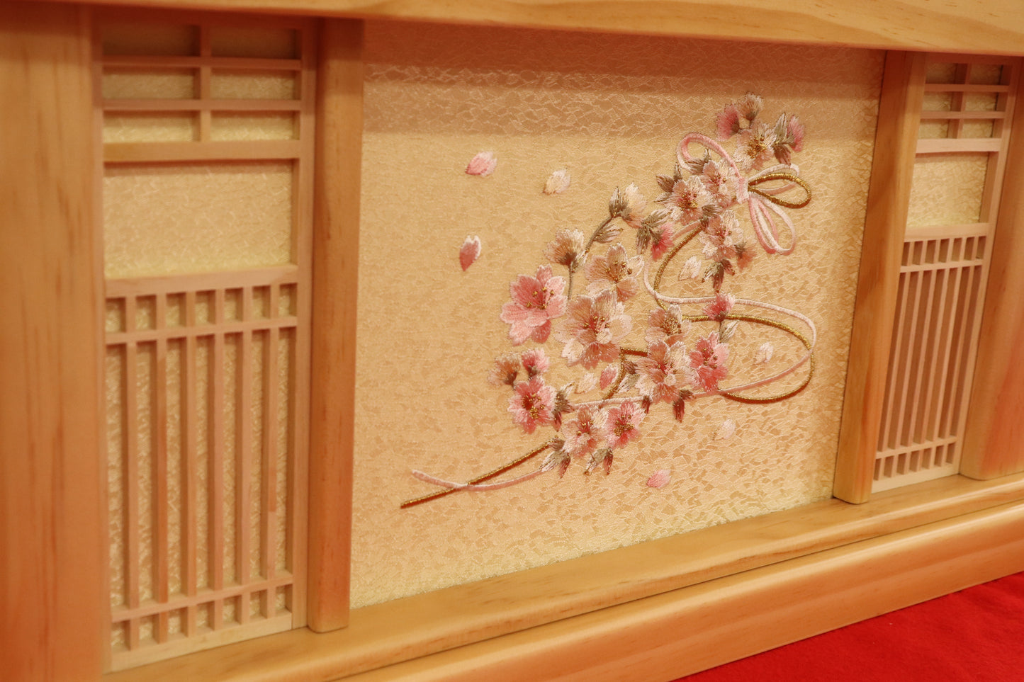 親王飾り雛人形セット (50cm×33cm×46cm)