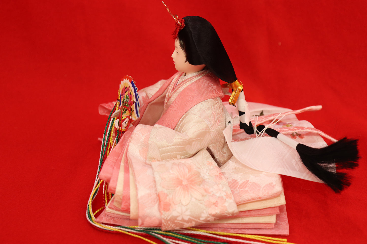 親王飾り雛人形セット (50cm×33cm×46cm)