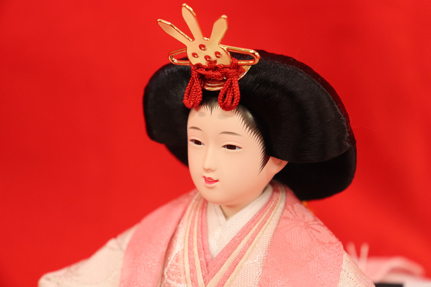 親王飾り雛人形セット (50cm×33cm×46cm)