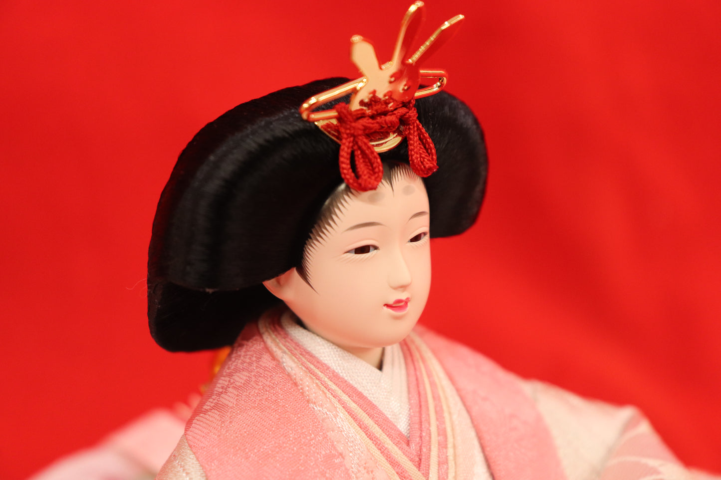 親王飾り雛人形セット (50cm×33cm×46cm)