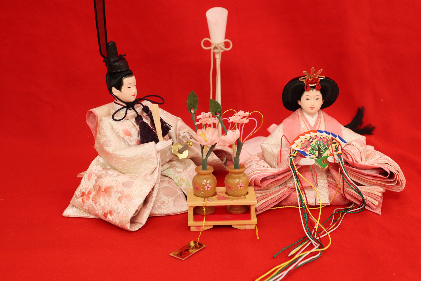 親王飾り雛人形セット (50cm×33cm×46cm)