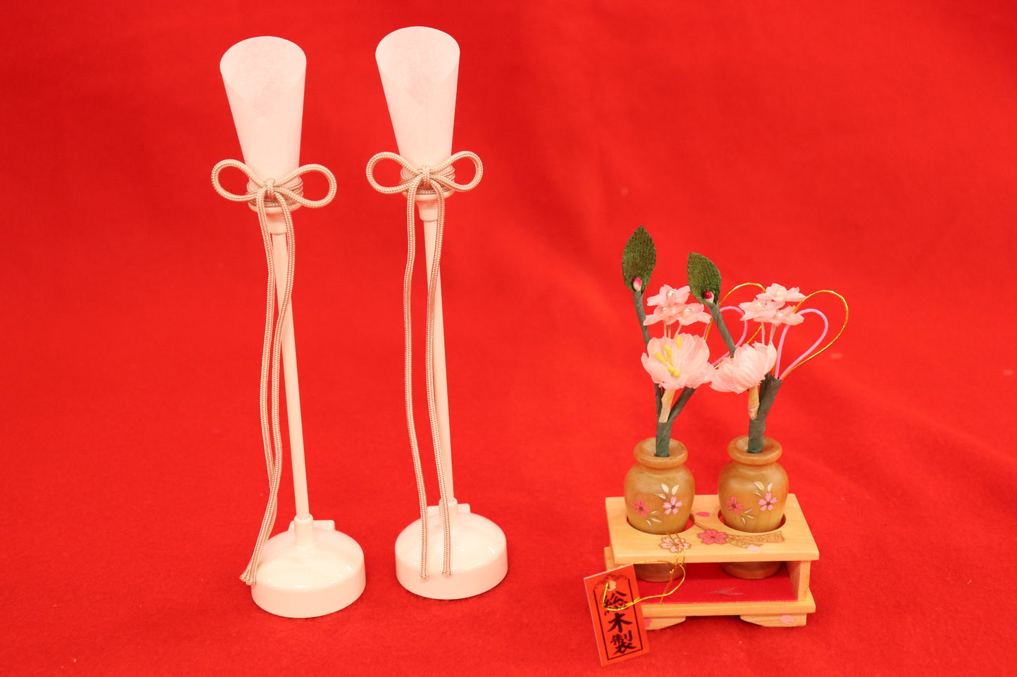 親王飾り雛人形セット (50cm×33cm×46cm)