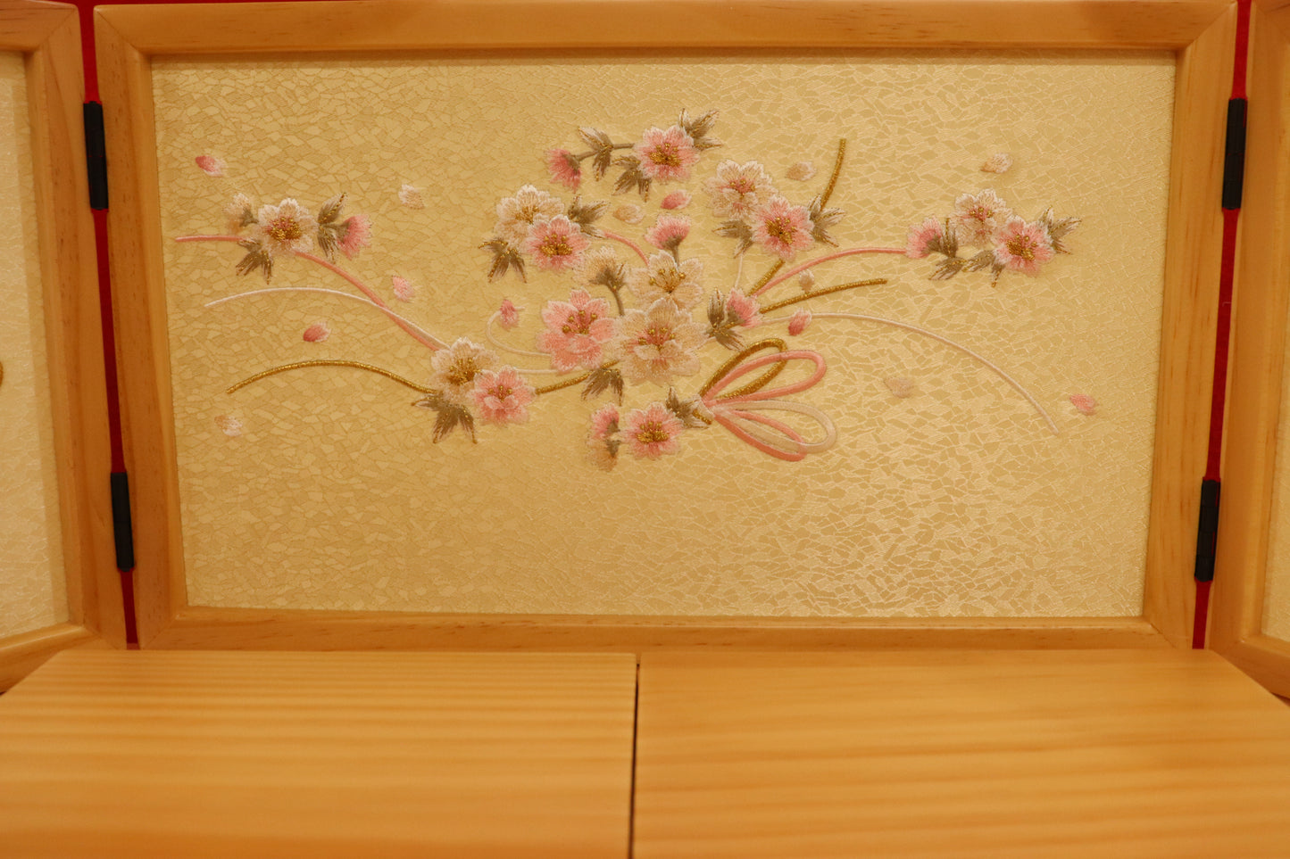 親王飾り雛人形セット (50cm×33cm×46cm)