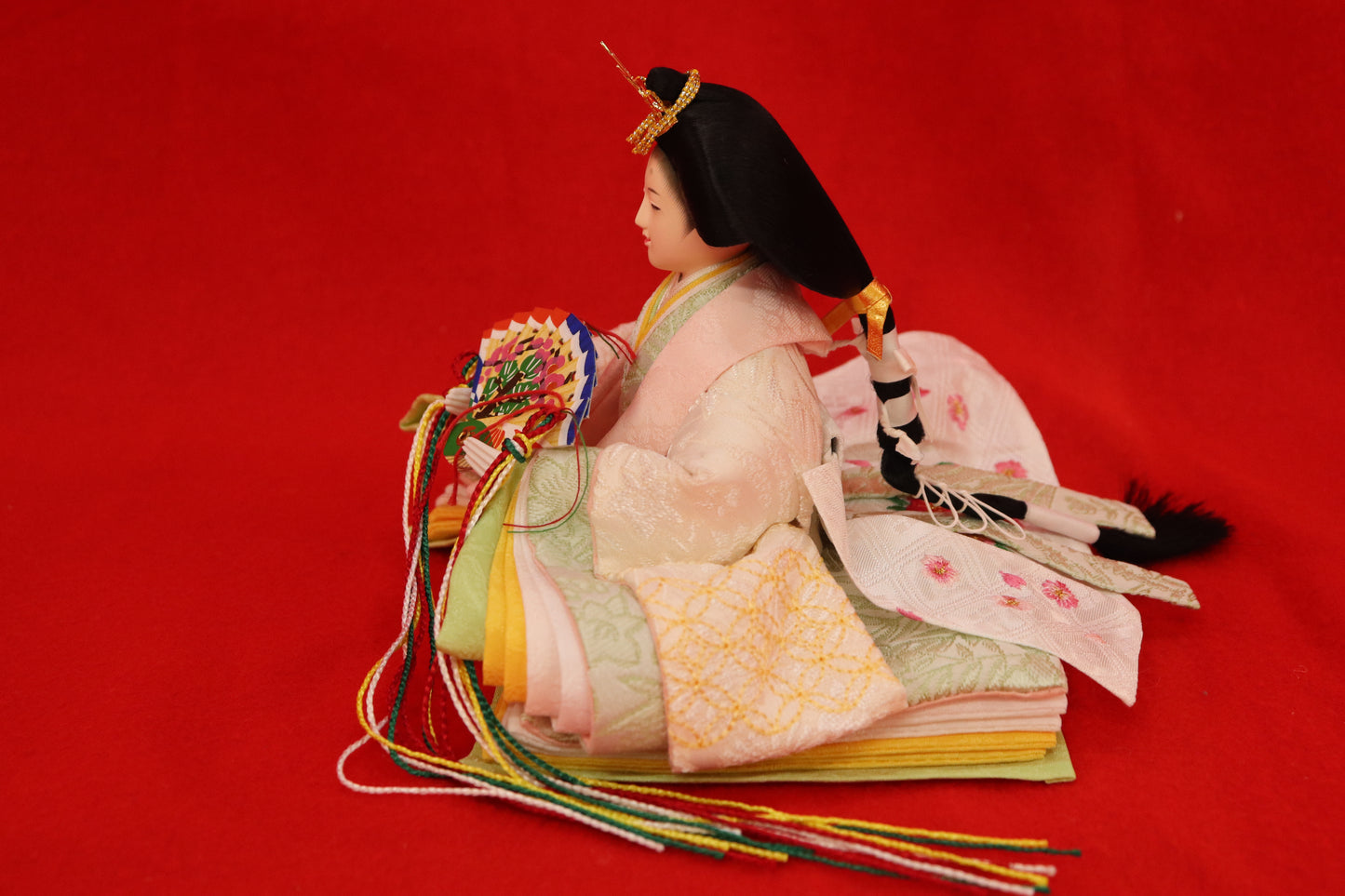 親王飾り雛人形セット (55cm×33cm×27cm)