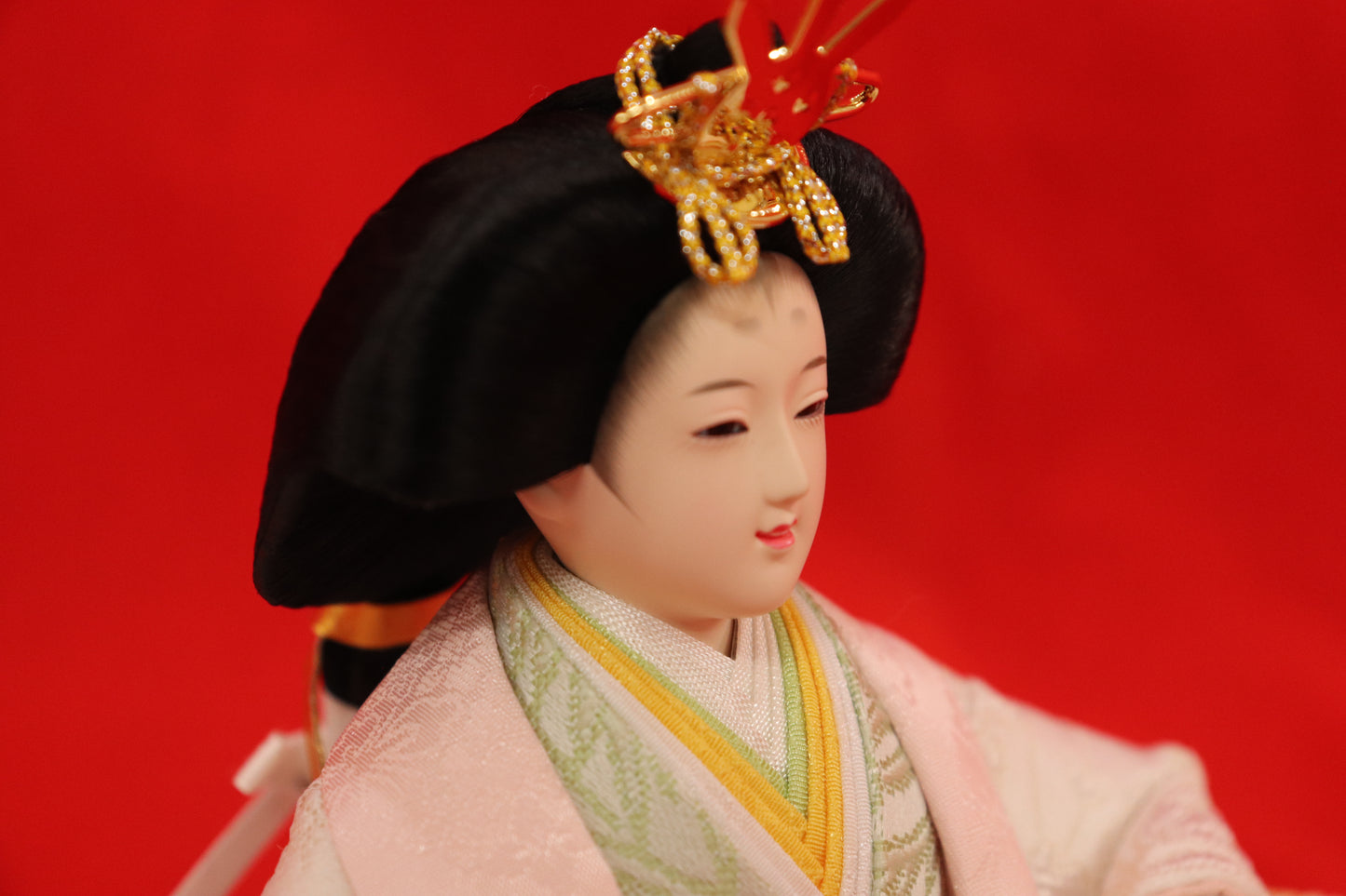 親王飾り雛人形セット (55cm×33cm×27cm)