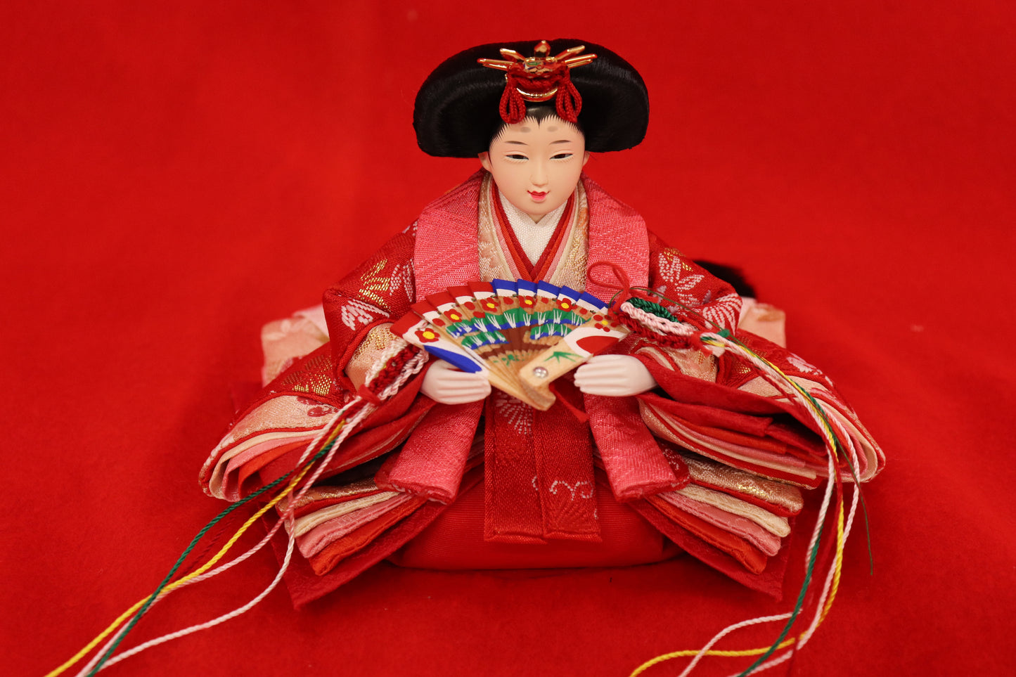 親王飾り雛人形セット (40cm×27cm×24cm)