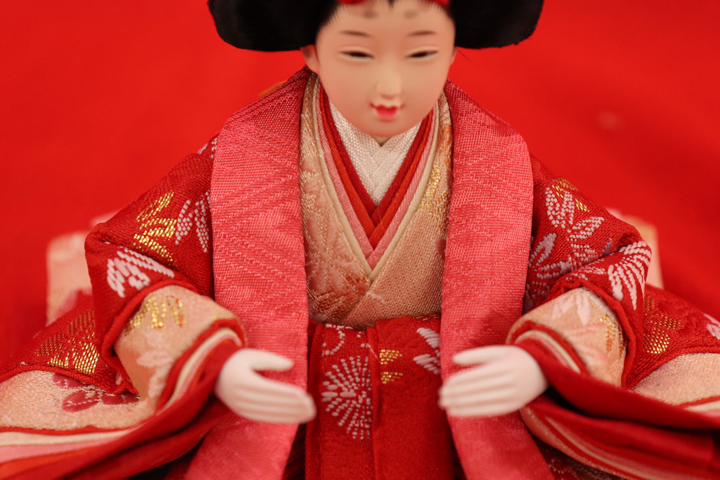 親王飾り雛人形セット (40cm×27cm×24cm)