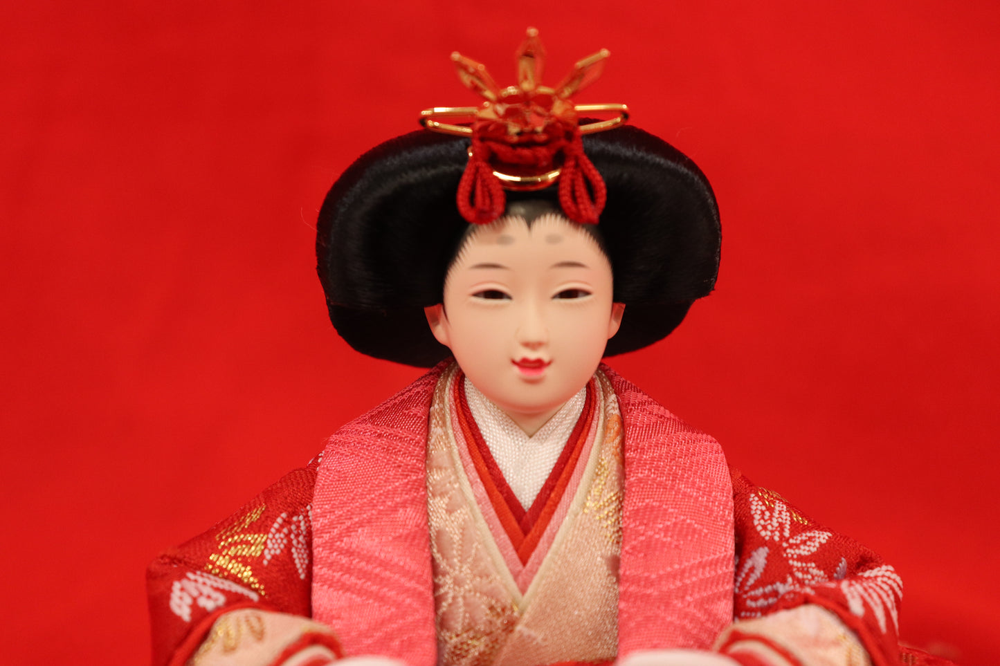 親王飾り雛人形セット (40cm×27cm×24cm)