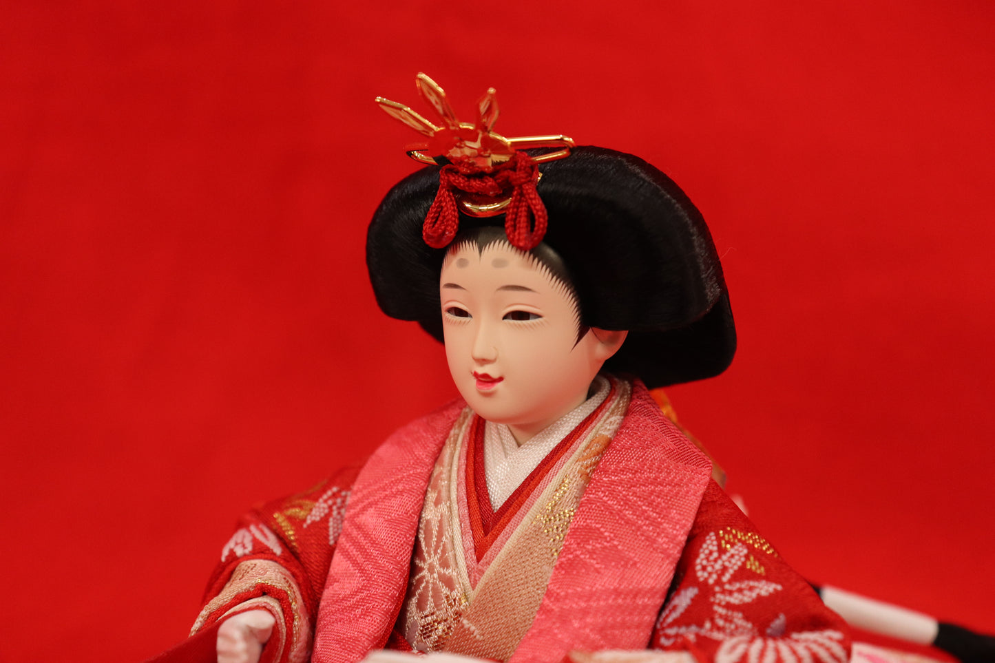 親王飾り雛人形セット (40cm×27cm×24cm)