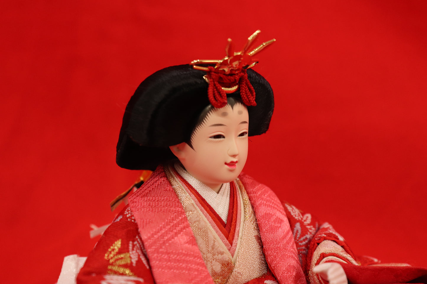 親王飾り雛人形セット (40cm×27cm×24cm)