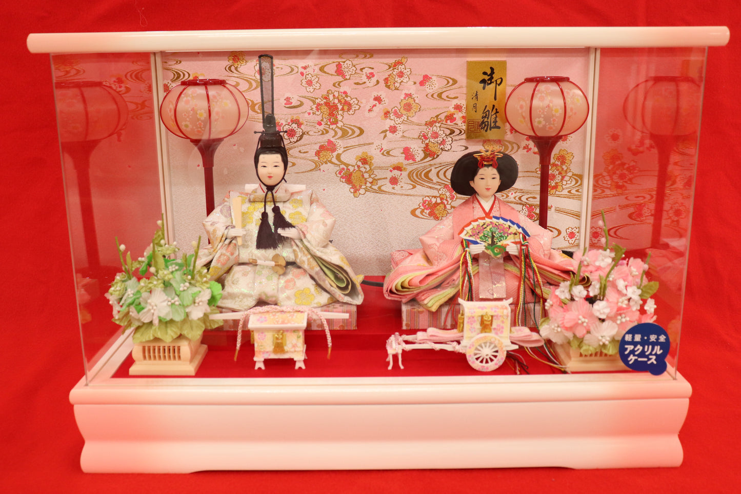 雛人形アクリルケース (48cm×30cm×34㎝）