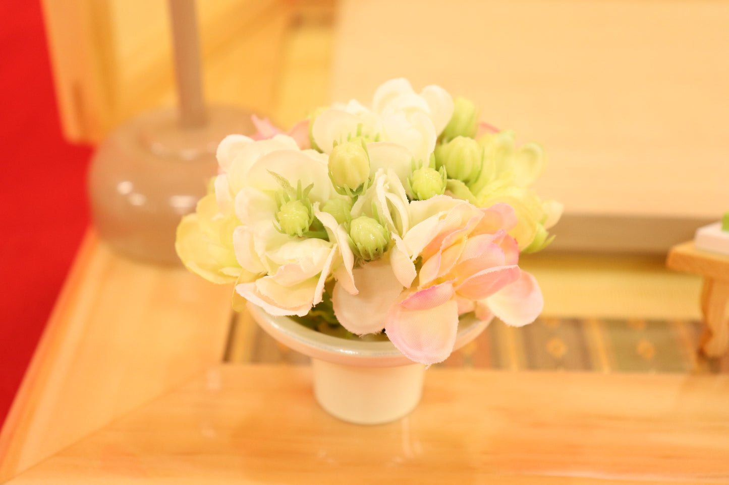 親王飾り雛人形セット (55cm×38cm×26cm)