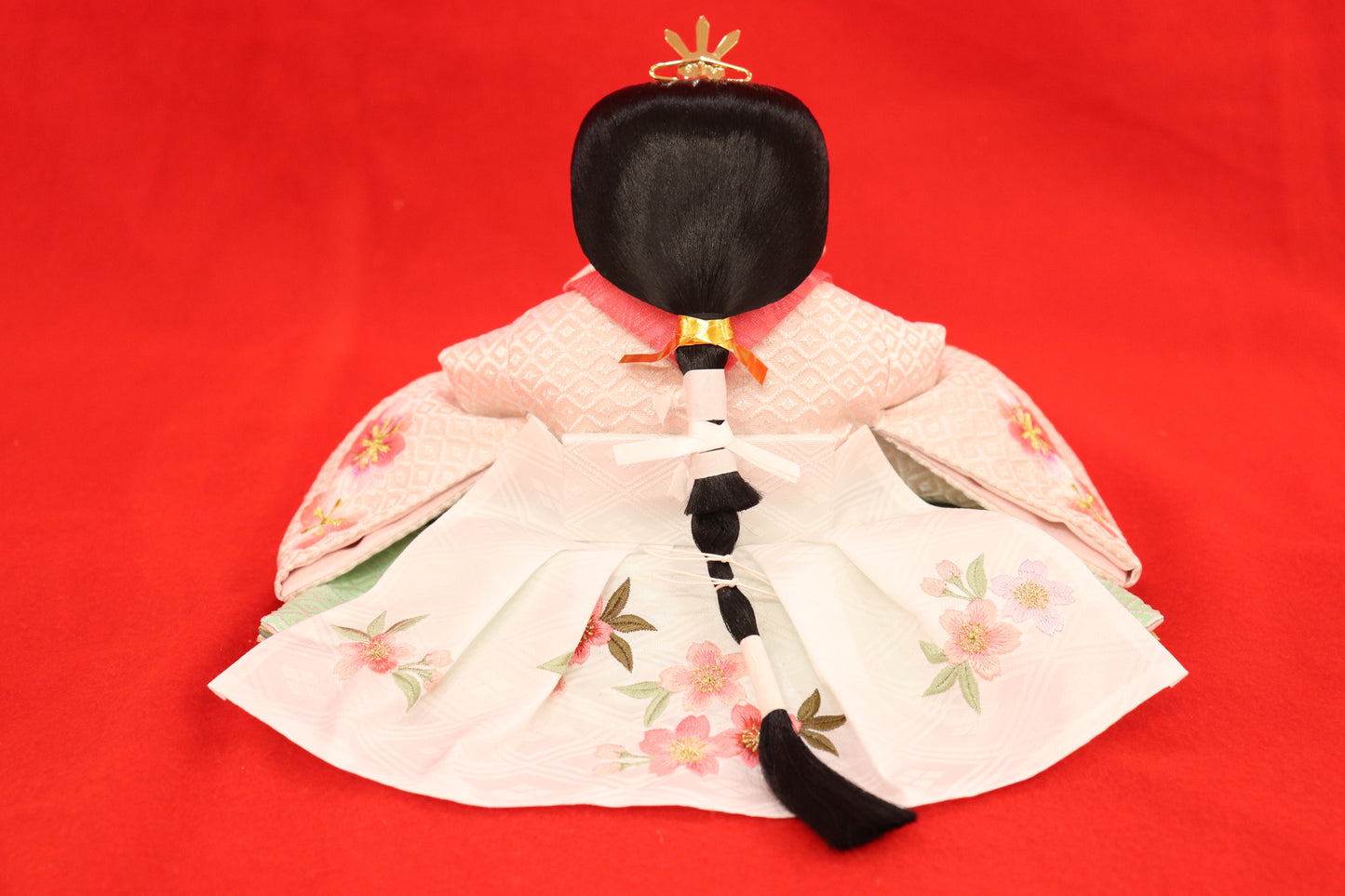 親王飾り雛人形セット (55cm×38cm×26cm)